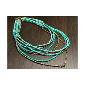 Boho Micro Bead Multi Strand Necklace Fashion Jewelry